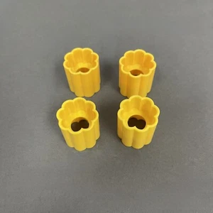 Quercetti Skyrail Roller Coaster Yellow Replacement Parts Pieces Lot of 4 - Picture 1 of 1