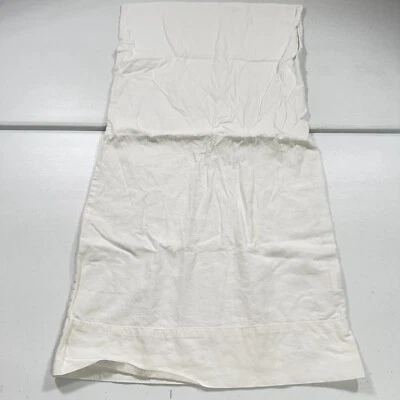 simple opulence pillowcase king solid white linen blend traditional modern - Image 1 of 4