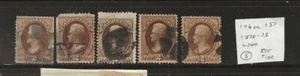 UNITED STATES...Sc #146 or #157 (I Think)...Used...Lot of 5...SCV $100 est - Picture 1 of 1