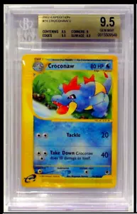 Pokemon Expedition CROCONAW #74 Beckett 9.5 #0013309549 - Picture 1 of 1
