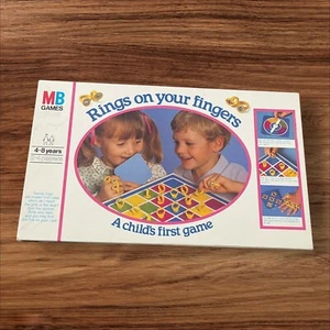 Vintage 1982 Rings On Your Fingers Board Game MB Child Memory Game - Complete - Picture 1 of 3