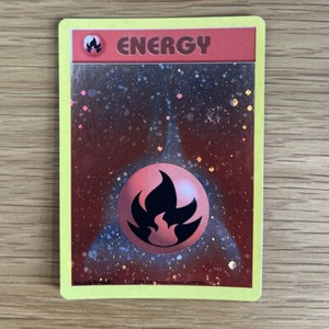 2002 Pokemon League Fire Energy Cosmos Holo Promo - Energize Your Game