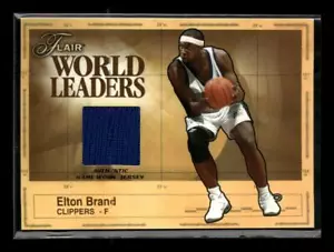 2003-04 Flair #WL-EB Elton Brand World Leaders Game Used - Picture 1 of 2