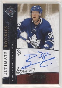 2019 Ultimate Collection Retro Rookies Tier 1 /225 Rasmus Sandin Rookie Auto RC