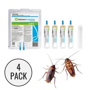 * 4 PACK* DuPont Syngenta ADVION "Evolution" Cockroach Gel Syringe Plunger - Picture 1 of 1
