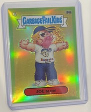 Garbage Pail Kids GREEN REFRACTOR - Chrome Series 3, 84a JOE BLOW damaged /299