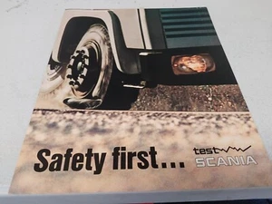 Camión Scania 1973 primer folleto de ventas original de seguridad - Imagen 1 de 4