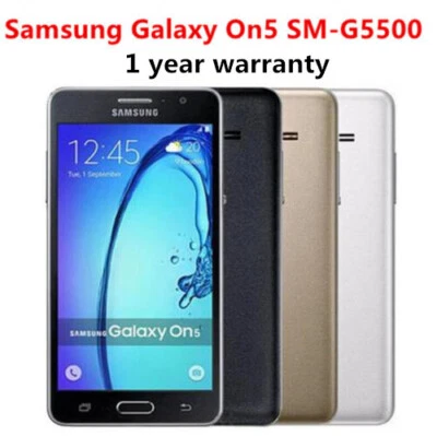 Samsung Galaxy On5 SM-G5500  5.0" Dual SIM 4G LTE Unlocked Smartphone New Sealed - Image 1 of 4