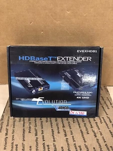 Vanco EVEXHDB1 HDBaseT Extender Send 4K UHD Audio/Video over CAT5E/CAT6 (TESTED) - Picture 1 of 11