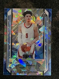 JADEN SHACKELFORD 2021-22 leaf metal basketball auto BLUE WAVE RC #19/25 - Picture 1 of 3