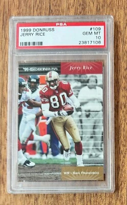 Jerry Rice 1999 Donruss - #109 - PSA 10 - Scarce - POP 7!! - Image 1 of 2