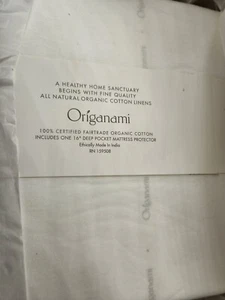 Origanami 100% Organic Cotton Cal King Mattress Protector, Comfy Soft & Natural - Picture 1 of 8