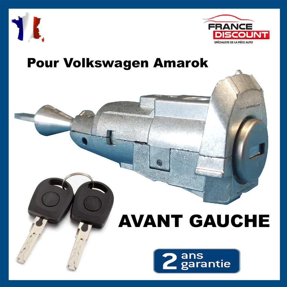 VOLKSWAGEN AMAROK - SERRURE BARRILET PORTE AVANT GAUCHE - 2H0837167A 107837167BT
