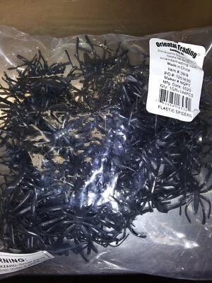 Arañas de plástico (144ct.) - Negro - Nuevo - Sin usar Foto 1 de 2