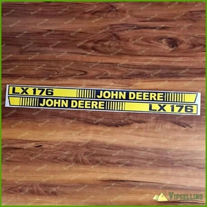 Campana extractora de césped LX176 ambas rayas izquierda derecha calcomanías calcomanías pieza - Imagen 1 de 2