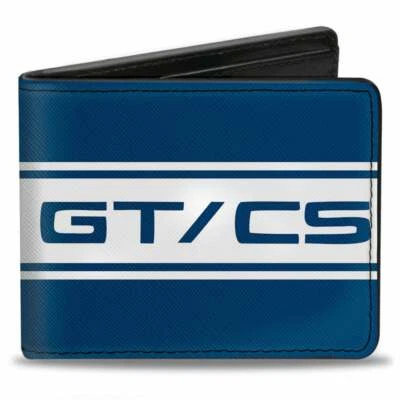 Buckle Down Ford Mustang GT CS Stripe Blue White Vegan Leather Wallet - Image 1 of 3