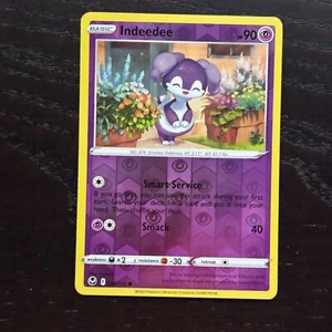 Indeedee 086/195 Pokemon Silver Tempest Sword & Shield Reverse Holo Common NM - Picture 1 of 2
