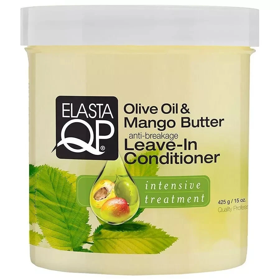 ACEITE DE OLIVA Y MANTEQUILLA DE MANGO ELASTA QP DEJAR EN ACONDICIONADOR 15OZ. ENVÍO GRATIS Foto 1 de 1