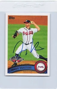 2011 Topps # US172 Jonny Venters Braves Signed Auto *J3505 - Picture 1 of 2