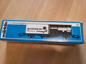 Märklin H0 Güterwagon 84670 Containerwgen Märklin magazin 1965 und 1990 - Bild 1 von 6