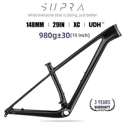 Carbon Fiber 29 inch Full Inner Cable Mountain Bike Frame 148mm Boost UDH Hanger - Image 1 of 4