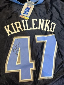 KIRILENKO Auto Autographed NBA Jersey Utah Jazz Basketball Signed Ak47 Andrei - Picture 1 of 24