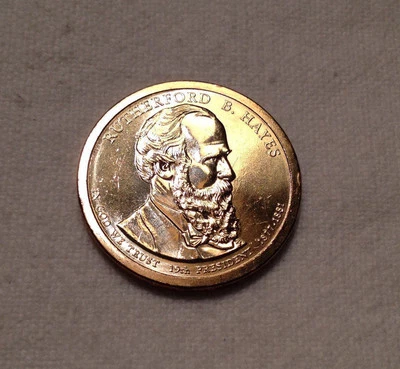 2011-P $1 Rutherford B. Hayes Position A Presidential Dollar Uncirculated - Image 1 of 3