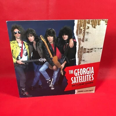 GEORGIA SATELLITES Battleship Chains 1987 UK 3-track 12" vinyl single original - Image 1 of 4