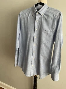 Camicia Vineyard Vines By Shep & Ian slim fit Tucker con bottoni piccola tinta unita blu - Foto 1 di 16