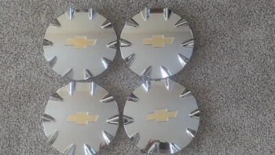 New SSR Chrome Center Caps that fit OEM Factory SSR Wheels Set 4 Gold Bowties - Image 1 of 3