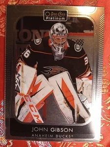 John Gibson 2020/21 O-Pee-Chee Platinum NHL Hockey #17 Anaheim Ducks - Picture 1 of 1