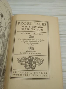 Prose Tales Of Mystery and Imagination. Edgar Allan Poe. Grosset & Dunlap. 1903. - Picture 1 of 12
