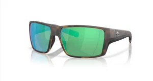 Costa Del Mar 9080-15 Reefton Pro Mat Tortoise Green Mirror Polarized Sunglasses - Picture 1 of 3