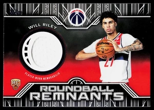Will Riley 2025-26 Topps Rookie Roundball Remnants MEM,RC Washington Wizards - Picture 1 of 2