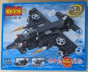 Cogo 3 IN 1 Plane Fighter Jet Helicopter Warship Building Kit 13009 Blackhawk NW - Picture 1 of 6
