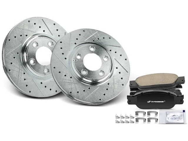 前刹车片和转子套件适用于 2000 - 2002 年,2004 年捷豹 S 型 2001 HK734XG — 第 1/1 张图片