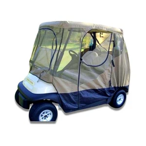 2 Passenger Golf Cart Mesh Driving Enclosure Cover with Mosquito Netting - Picture 1 of 7