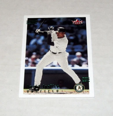 Fleer Triple Crown Green BA Parallel 198 2002 David Justice (#/241) Yankees Foto 1 de 2