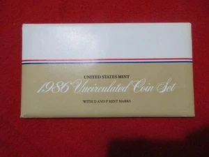 1986 P&D US Mint Set. In envelope of Issue. #MF-2072 - Picture 1 of 2