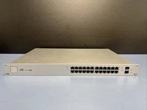 Ubiquiti UniFi 24 Port Managed Gigabit Switch w SFP US-24-250W Read - Picture 1 of 7
