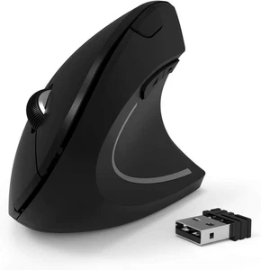 Wireless Vertical Mouse, 2.4G Wireless Ergonomic Optical Mouse - Picture 1 of 7