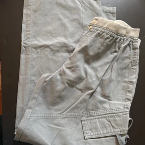 PacSun Men's Cargo Wide Leg Pants Grey Medium - Foto 1 di 6