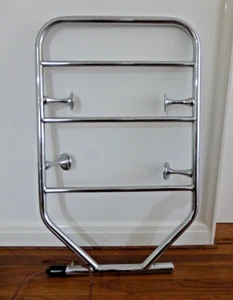 GENUINE 1950s HEATED CHROME TOWEL RAIL - Picture 1 of 5