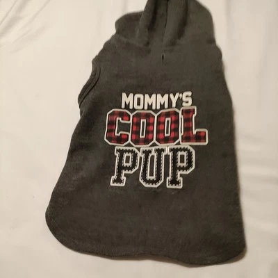 Hoodie Sweater Size Medium For Dogs "Mommy's Cool Pup" - Image 1 of 3