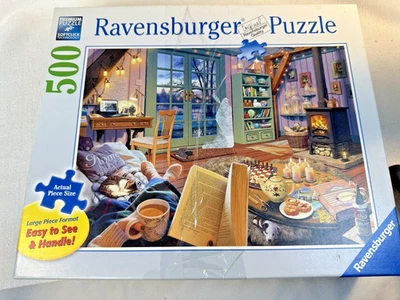 RAVENSBURGER PUZZLE 500 Pieces “Cozy Retreat” No. 149674 COMPLETE (tested) - Image 1 of 4
