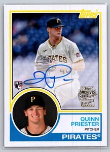 2024 Topps Archives #83FF-QP Quinn Priester Fan Favorite Autographs - Picture 1 of 2
