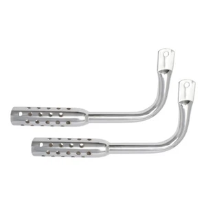 GENUINE OG LOWRIDER CLASSIC STEEL BICYCLE MUFFLER WITH HOLES CHROME - Picture 1 of 1