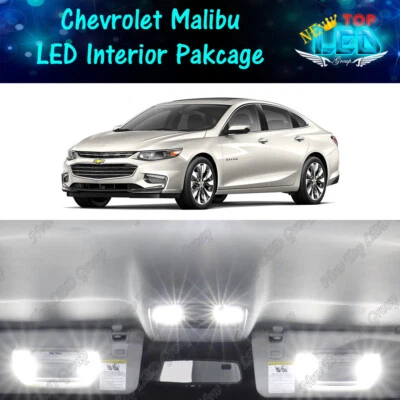 Kit de equipamiento interior de 13 luces LED blancas para Chevrolet Chevy Malibu 2013-2018 Foto 1 de 4