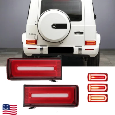 LH&RH LED Tail Lights Taillights For 1999-2018 Mercedes W463 G500 G550 G55 G63 - Image 1 of 4