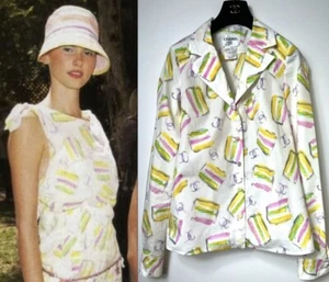 Nueva Blusa Chaqueta Chanel Vintage 2004 Ice Cream Top 34 36 38 2 4 6 Logo CC S M - Imagen 1 de 18